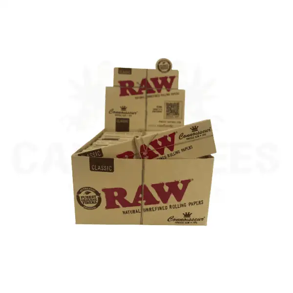 ניירות גלגול RAW קינג סייז - ניירות המפ טבעיים לא מולבנים